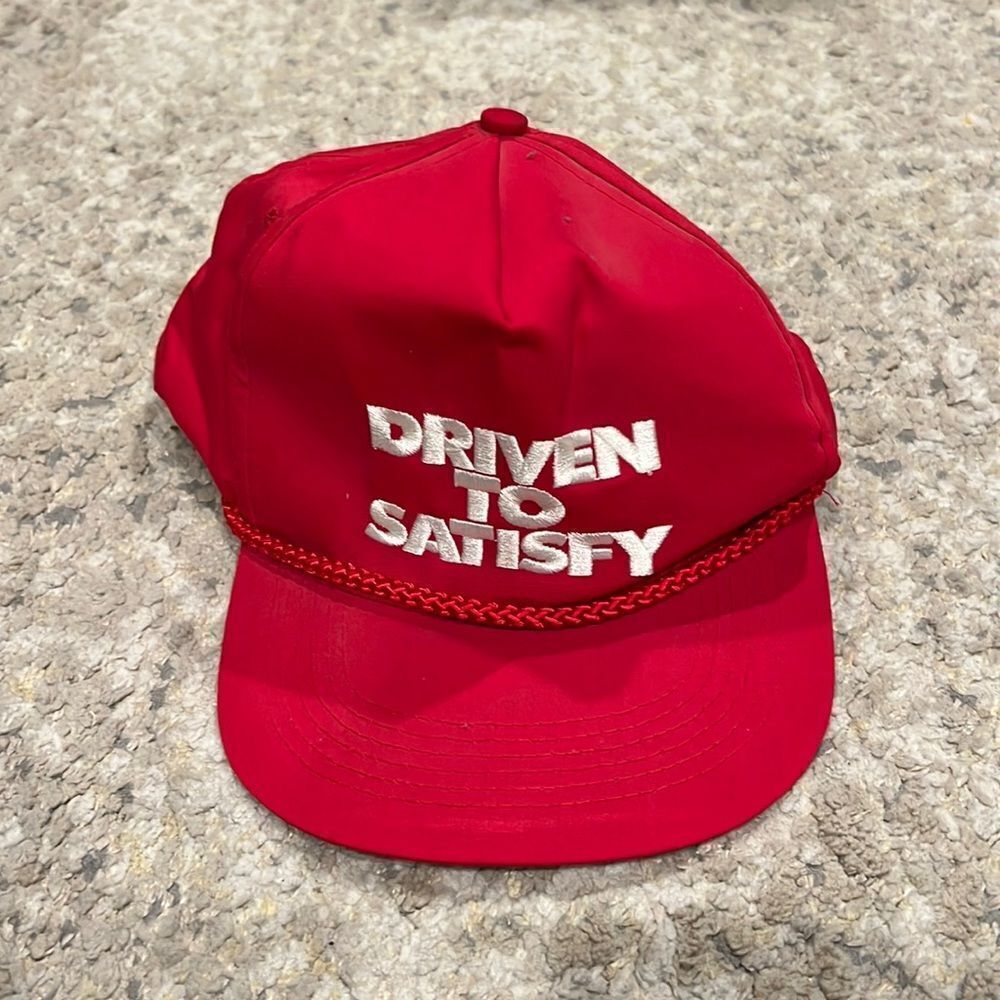 vtg Driven to Satisfy rope baseball hat Capital Caps embroidered  GUC